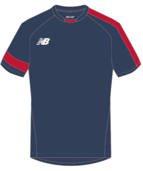 new balance(ニューバランス)/new　balance ニューバランス サッカー ゲームシャツ JMTF0488 NRD/ネイビー