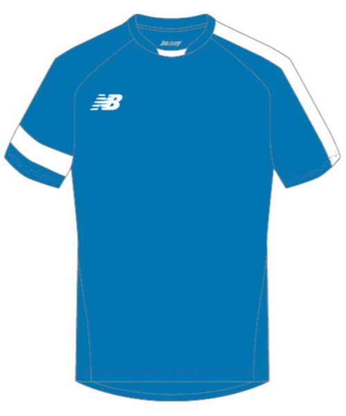 new balance(ニューバランス)/new　balance ニューバランス サッカー ゲームシャツ JMTF0488 RBT/ブルー