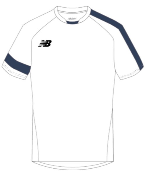 new balance(ニューバランス)/new　balance ニューバランス サッカー ゲームシャツ JMTF0488 WNV/ホワイト