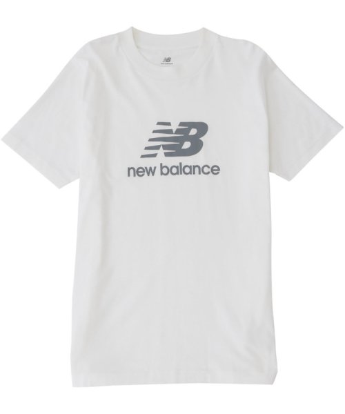 new balance(ニューバランス)/new　balance ニューバランス New Balance Stacked Logo ショートスリーブTシャツ MT4/ホワイト