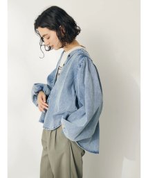 CRAFT STANDARD BOUTIQUE/デニムギャザーヨークブラウス/506017214