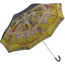 BACKYARD FAMILY(バックヤードファミリー)/名画 折りたたみ傘 晴雨兼用/ブラウン