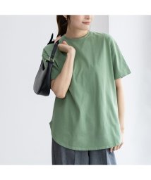 MAC HOUSE(women)/NAVY ネイビー ベーシック裾ラウンドTシャツ ENV240004/506017818