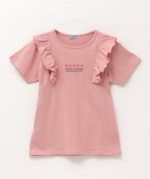 MAC HOUSE(kid's)(マックハウス（キッズ）)/T－GRAPHICS ティーグラフィックス 肩フリルショートスリーブTシャツ MAG24119/ピンク