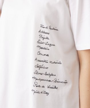 BEARDSLEY/Metro de Parisフロント刺繍Tシャツ/506017867