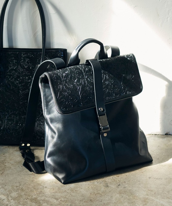 GRACECONTINENTAL Square Backpack ブラック F GRACECONTINENTAL Square Backpack ブラック F