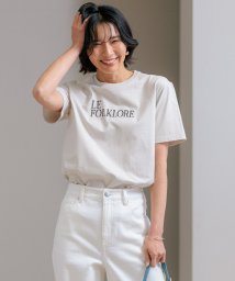 NIJYUSANKU(23区)/FOLKLORE ロゴTシャツ/ベージュ系