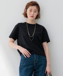 NIJYUSANKU（SMALL SIZE）(23区（小さいサイズ）)/【洗える】スビンギザ クロップド Tシャツ/ブラック系