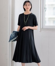 NIJYUSANKU（SMALL SIZE）(23区（小さいサイズ）)/【洗える】レーヨンポリエステルストレッチ フレア ワンピース/ブラック系