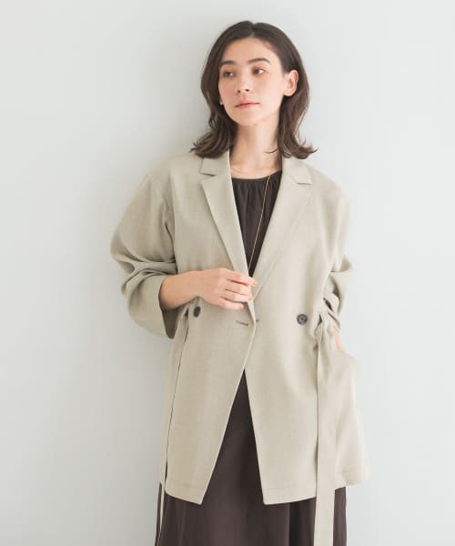 URBAN RESEARCH(アーバンリサーチ)/『UR TECH DRYLUXE』ツイードジャケット/BEIGE