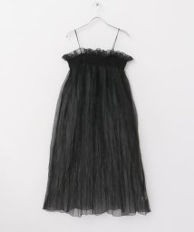 URBAN RESEARCH ROSSO(URBAN　RESEARCH　ROSSO)/leinwande　Recycle Organdy Pleats Dress/BLACK