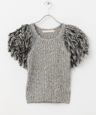 URBAN RESEARCH ROSSO/leinwande　Hand Fringe Knit Tops/506018299