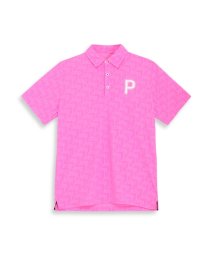 PUMA/メンズ ゴルフ パイル ジャカード Pロゴ 半袖 ポロシャツ/506018393