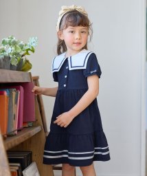 anyFAM（KIDS）(エニファム（キッズ）)/セーラーカラー ワンピース/ネイビー