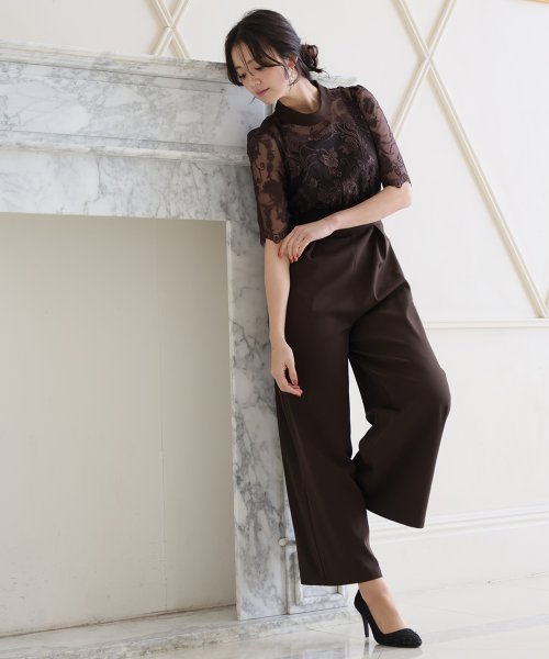 結婚式 パンツドレス 結婚式 二次会 食事会 セレモニー 発表会