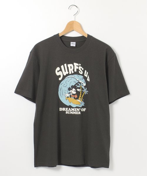 DISNEY(DISNEY)/【DISNEY/ディズニー】ミッキーマウスプリントＴシャツ/スミクロ