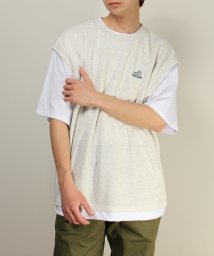 CONVERSE(コンバース)/【CONVERSE/コンバース】鹿の子ベストレイヤードTシャツ/オートミール