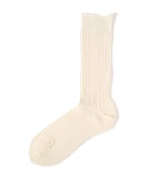B'2nd(ビーセカンド)/MARCOMONDE（マルコモンド）high quality cotton ribbed socks/ホワイト