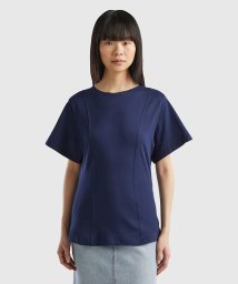 BENETTON (women)(ベネトン（レディース）)/ボートネック半袖Tシャツ・カットソー/ネイビー