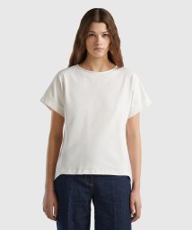 BENETTON (women)/クルーネックバックプリーツ半袖Tシャツ・カットソー/506008104