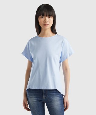 BENETTON (women)/クルーネックバックプリーツ半袖Tシャツ・カットソー/506008104