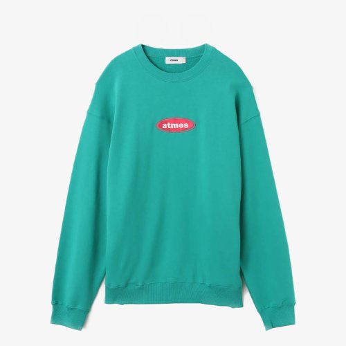 atmos apparel(atmos apparel)/アトモス オーバルロゴ スウェットシャツ/グリーン