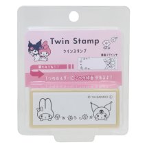 cinemacollection/マイメロディ クロミ はんこ TWIN STAMP ツインスタンプ サンリオ カミオジャパン ハンコ 手帳デコ 浸透印 かわいい キャラクター グッズ /506017914