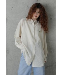 ROSE BUD(ローズバッド)/オーバーサイズコットンシャツ/ホワイト