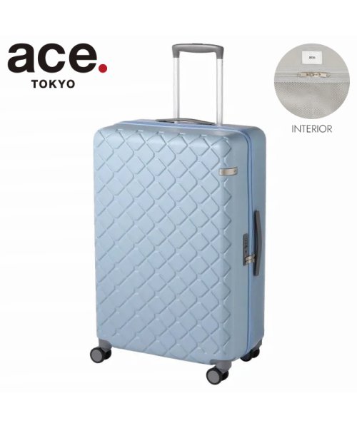 ace.TOKYO(トーキョーレーベル)/エース スーツケース Lサイズ 84L 受託無料 158cm以内 ストッパー付き 大容量 ace. TOKYO 05384 キャリーケース キャリーバッグ/ブルー