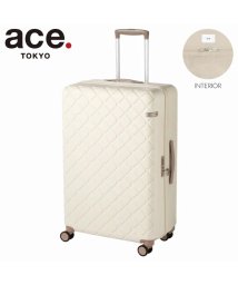 ace.TOKYO(トーキョーレーベル)/エース スーツケース Lサイズ 84L 受託無料 158cm以内 ストッパー付き 大容量 ace. TOKYO 05384 キャリーケース キャリーバッグ/アイボリー