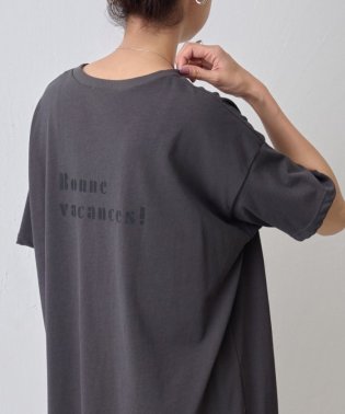 BEARDSLEY/ロゴバックプリントユルTシャツ/506019112