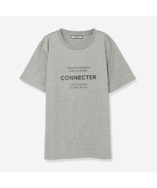 R-ISM(リズム)/ロゴTシャツ（CONNECTER）/ライトグレー