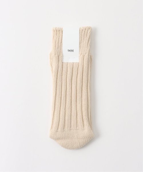 JOURNAL STANDARD(ジャーナルスタンダード)/【ts(s) / ティーエスエス】Unpaired Cotton Rib Sock －1pcバラウリ/ナチュラル