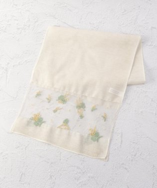 one'sterrace/シアー 刺繍ミニストール/506020073