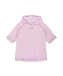 PUMA(プーマ)/ウィメンズ プーマ モーション プルオーバー 半袖 フーディ/GRAPEMISTHEATHER