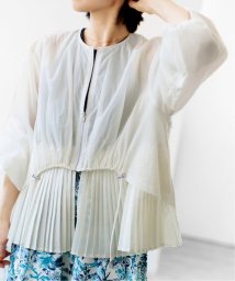 La Totalite(ラ　トータリテ)/【MARECHAL TERRE/マルシャルテル】Pleated Blouson/ホワイト