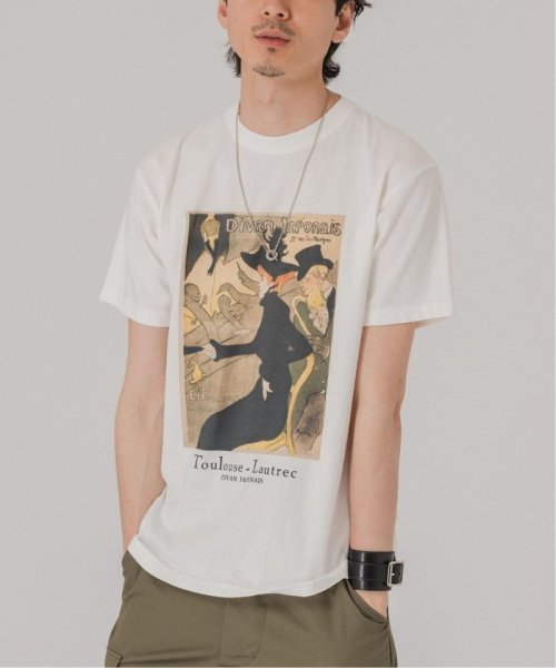 EDIFICE(エディフィス)/【Lautrec / ロートレック】別注アートプリント  Tシャツ/ナチュラルB