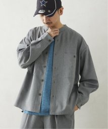 JOURNAL STANDARD relume Men's(ジャーナルスタンダード　レリューム　メンズ)/TECH メランジ スタンドCPOシャツ/グレーB