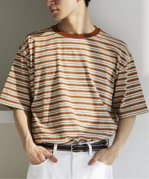 JOURNAL STANDARD relume Men's(ジャーナルスタンダード　レリューム　メンズ)/【HOUSE HOLD / ハウスホールド】 マルチボーダーTシャツ/キャメル