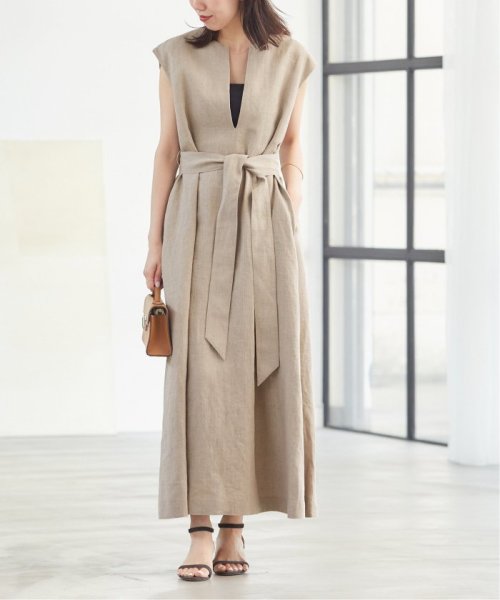 《WEB限定追加》Linen フレア ワンピース AA1659730733(12650円)