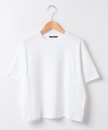 Theory(セオリー)/Tシャツ　CLINTON KNIT N BOXY CREW/ホワイト