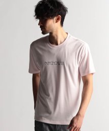 NICOLE CLUB FOR MEN(ニコルクラブフォーメン)/ロゴ刺繍半袖Ｔシャツ/08ピンク