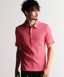 NICOLE CLUB FOR MEN/ランダムテレコショートレギュラーカラーポロシャツ/505990809