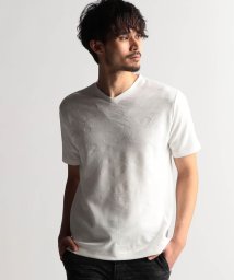 NICOLE CLUB FOR MEN/エンボスアラカルトＶネック半袖プルオーバー/505990816