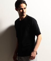 NICOLE CLUB FOR MEN/【RIELABO】シャーリングジャカード半袖キーネックカットソー/505990823