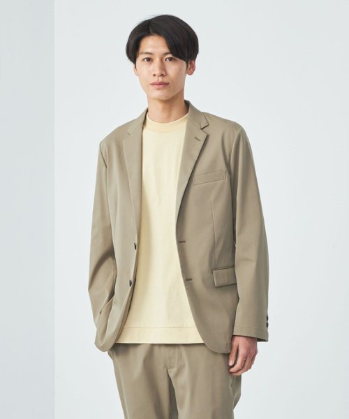 green label relaxing(グリーンレーベルリラクシング)/ドビー ストレッチ ナロー ジャケット －ストレッチ・防シワ－/BEIGE