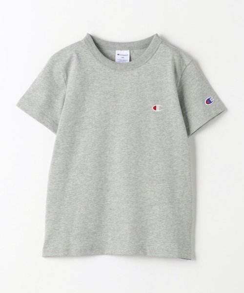 green label relaxing （Kids）(グリーンレーベルリラクシング（キッズ）)/＜Champion＞キッズ ショートスリーブ Tシャツ 110cm－130cm/MD.GRAY