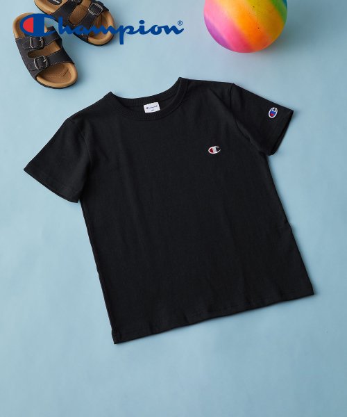 CHAMPION(チャンピオン)/【kid’s】Champion/チャンピオン　SHORT SLEEVE T－SHIRT　CK－Z301    /ブラック