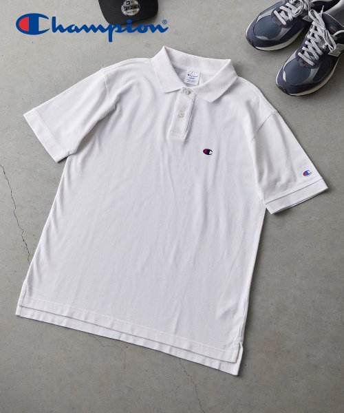 CHAMPION(チャンピオン)/Champion C3－Z358   POLO SHIRT 父の日 プレゼント ギフト            /ホワイト