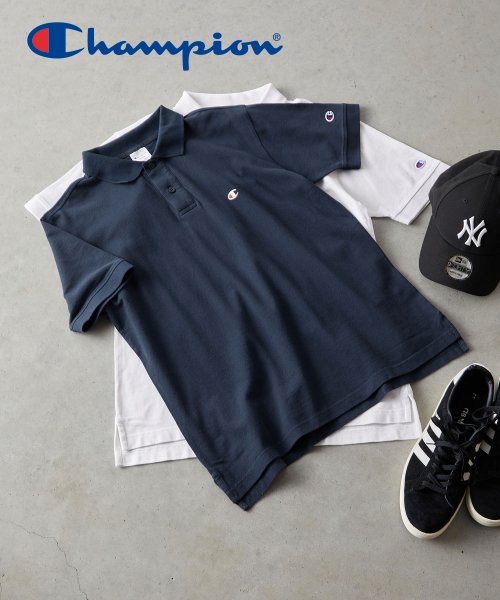 CHAMPION(チャンピオン)/Champion C3－Z358   POLO SHIRT 父の日 プレゼント ギフト            /ネイビー